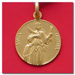 medalla Santa Cristina